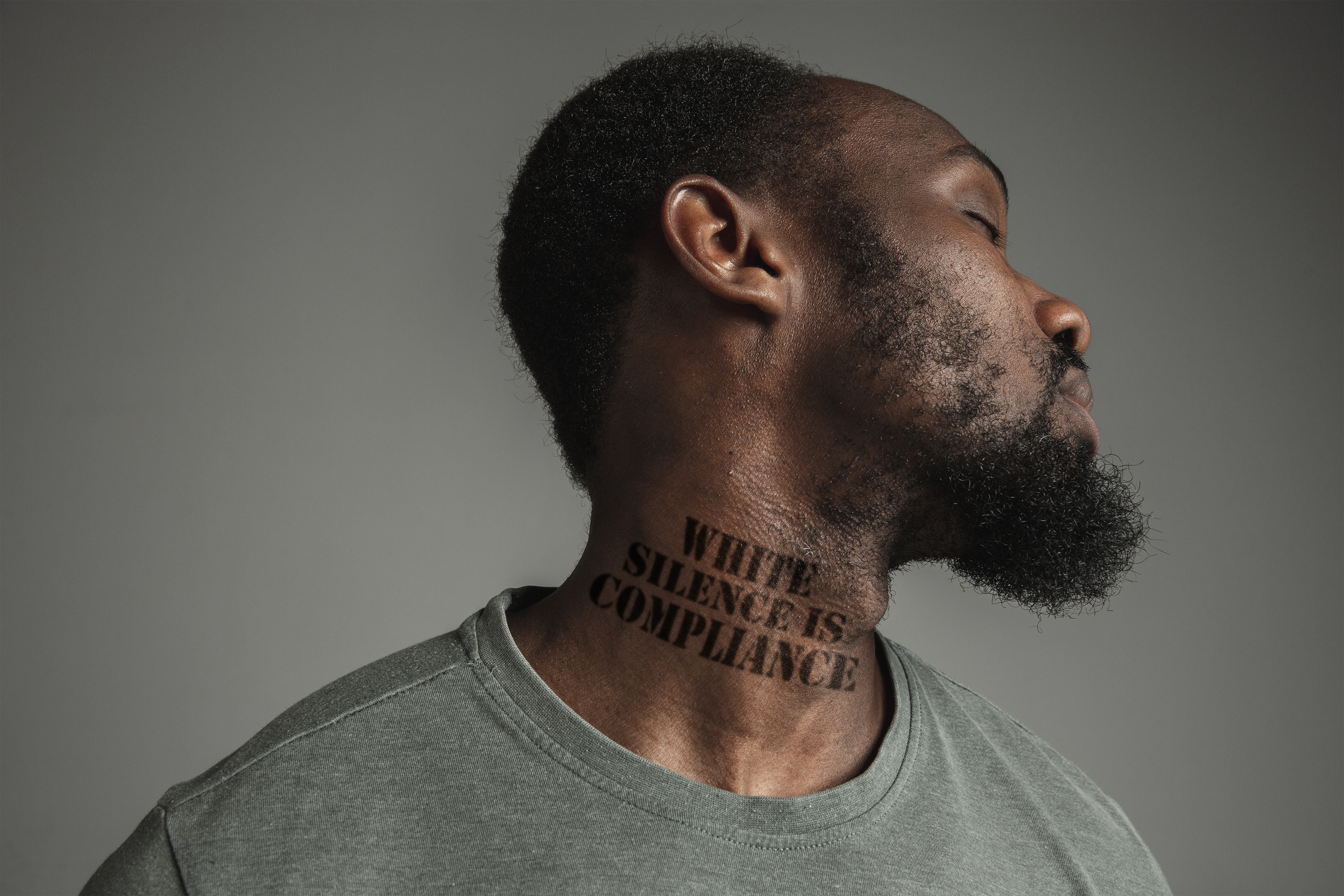 Black Lives Matter, White Silence is Compliance on Black Man's Neck