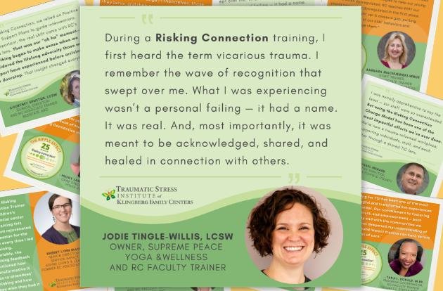 Featuring a reflection from Jodie Tingle-Willis, longtime Risking Connection Faculty Trainer
